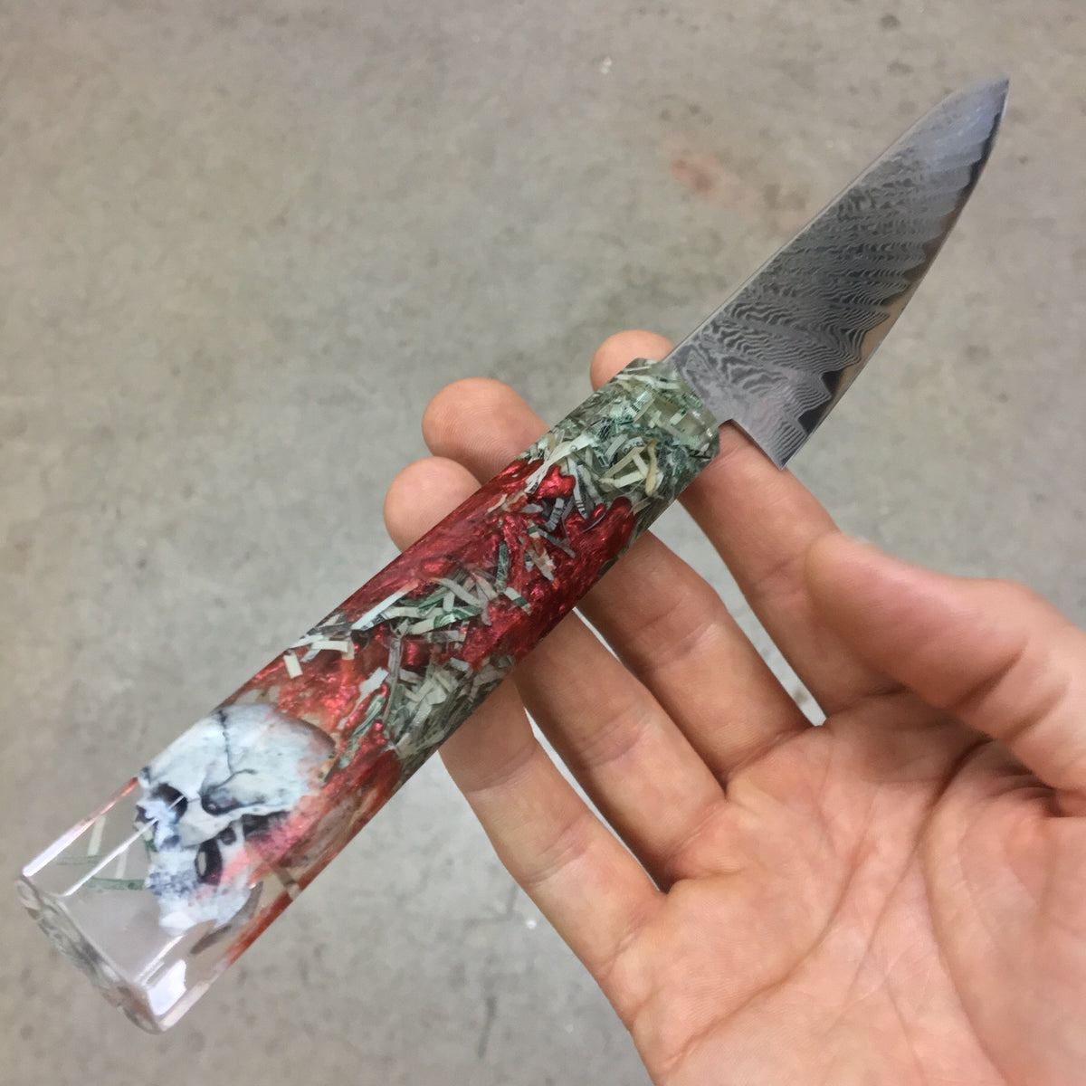 Dead Presidents - 6in Damascus Petty Culinary Knife