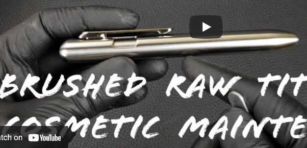 Maintaining the Brushed Finish on Your MARKSMITH Ti Fine Permanent Marker