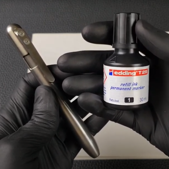 How To Refill MARKSMITH Cartridge With Permanent Marker Ink