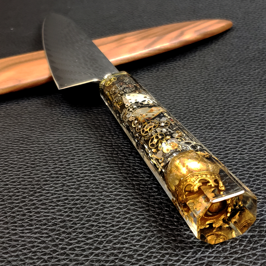 Midas Aeternis - 210mm (8.25in) Sunray Damascus Gyuto Chef Knife