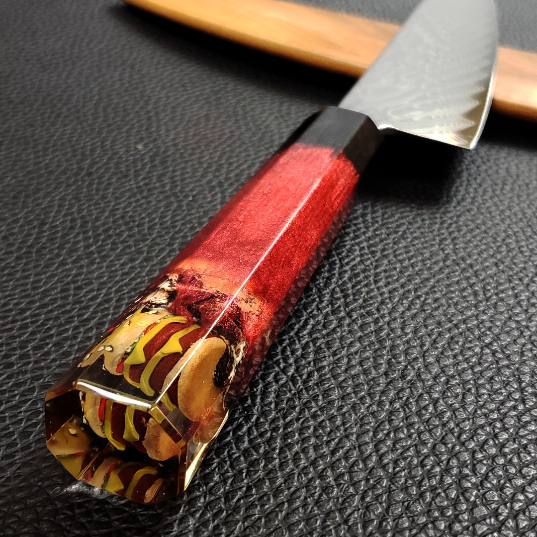 Burger Bone Royale - 210mm (8.25in) Damascus Gyuto Chef Knife