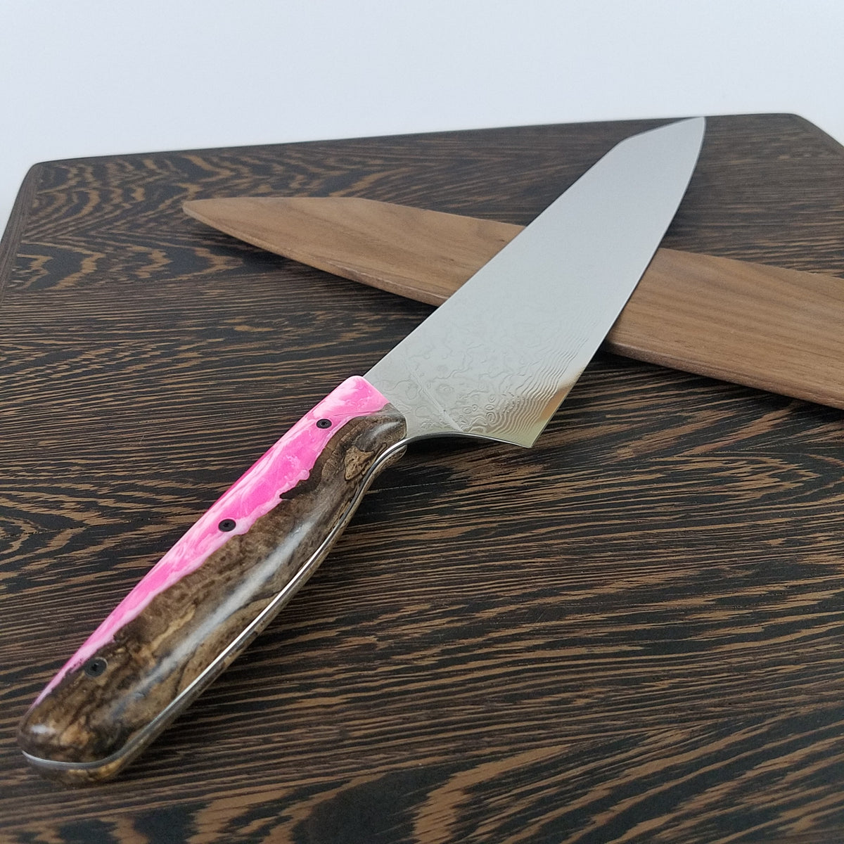 Neapolitan - 10in (254mm) Damascus Gyuto - Raindrop - Smooth Handle