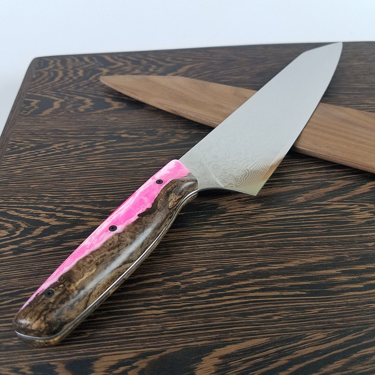 Neapolitan - 10in (254mm) Damascus Gyuto - Raindrop - Smooth Handle