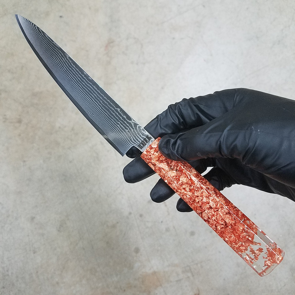 Copper Overload - 6in (150mm) Damascus Petty Culinary Knife