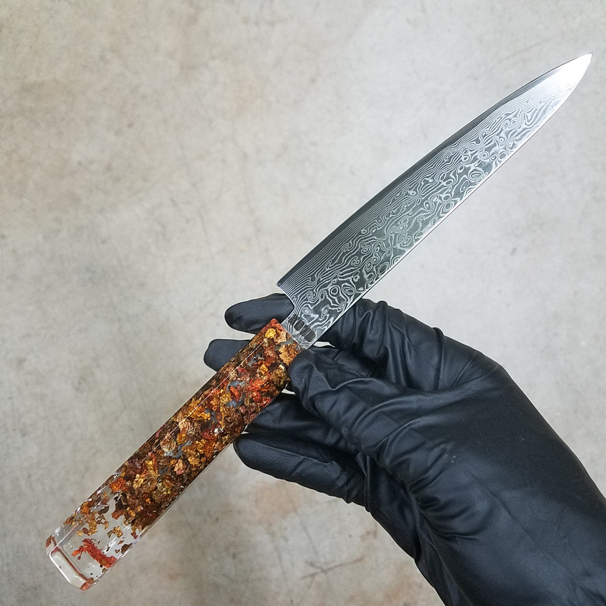 Fluttering Maple Leaves - 6in (150mm) Damascus Petty Culinary Knife