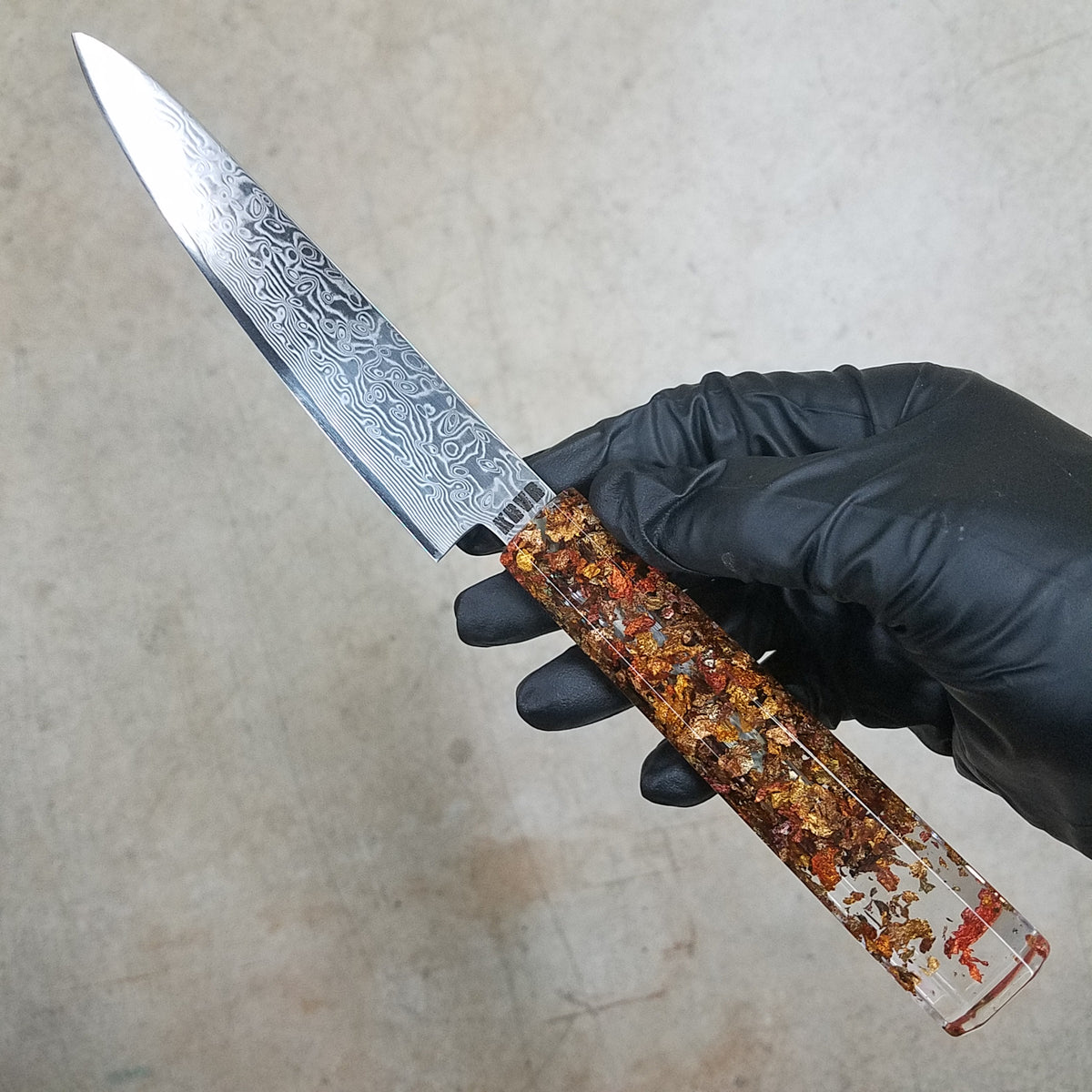 Fluttering Maple Leaves - 6in (150mm) Damascus Petty Culinary Knife