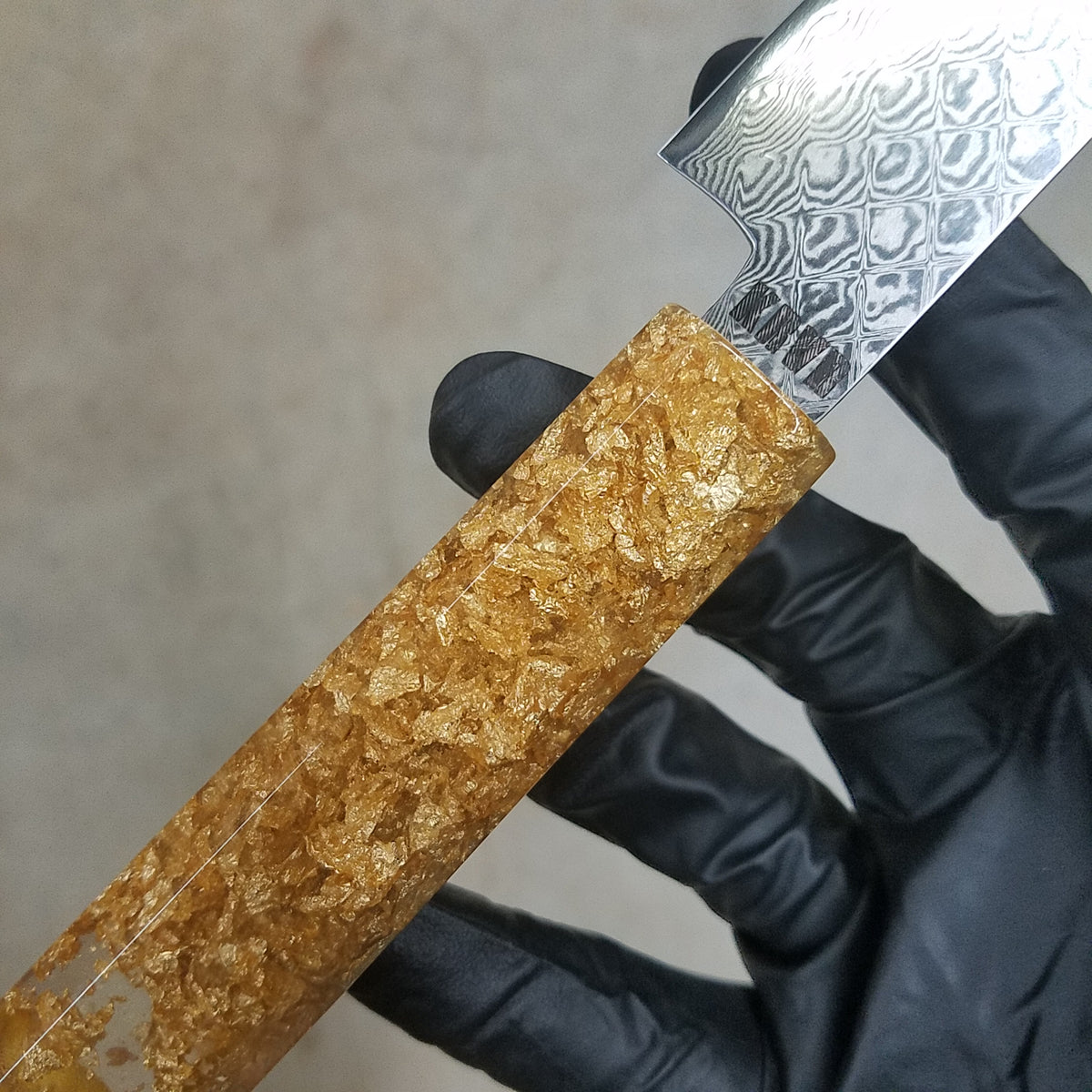 Goldy Knots - 6in (150mm) Damascus Petty Culinary Knife