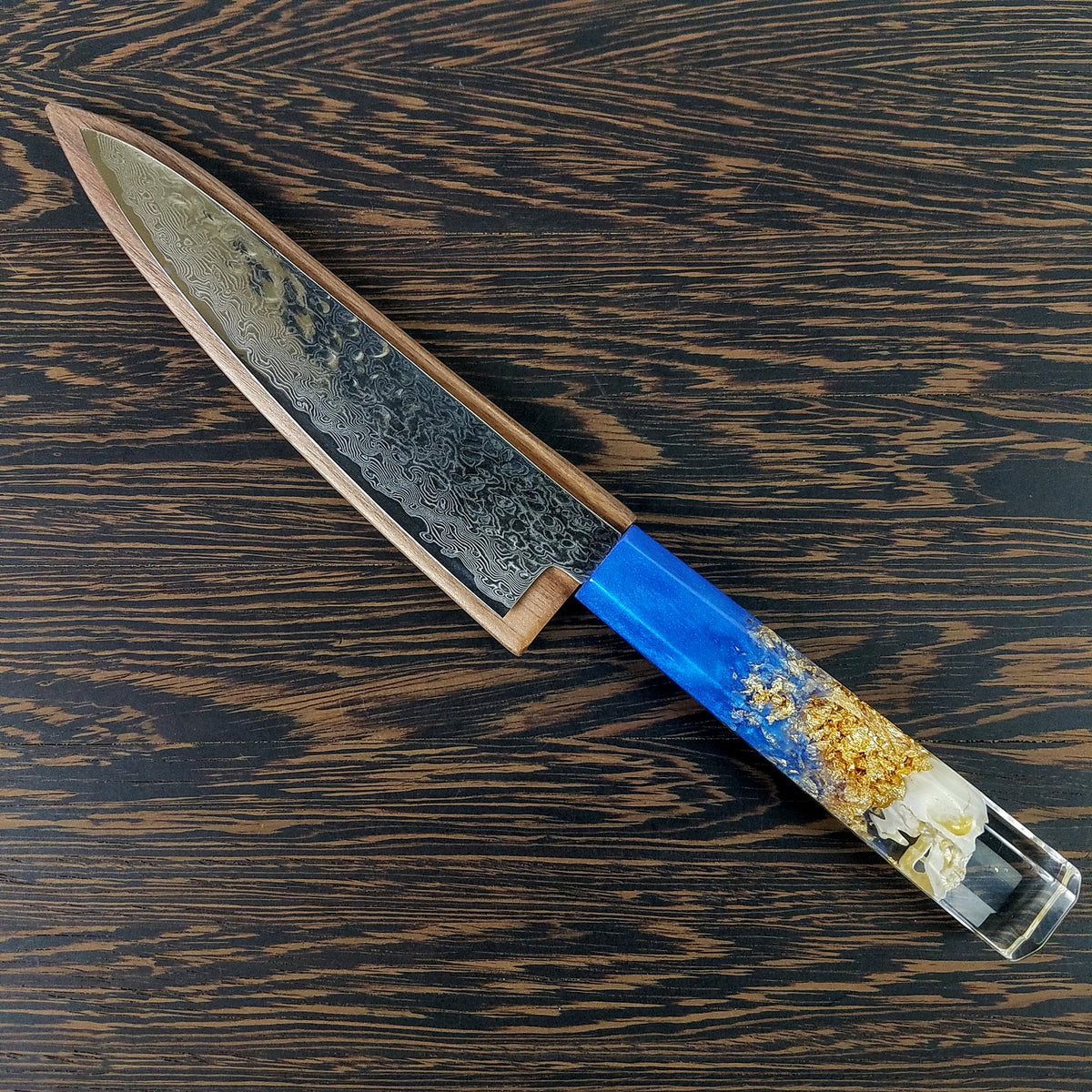 Blue Aureus - 6in (150mm) Damascus Petty Culinary Knife