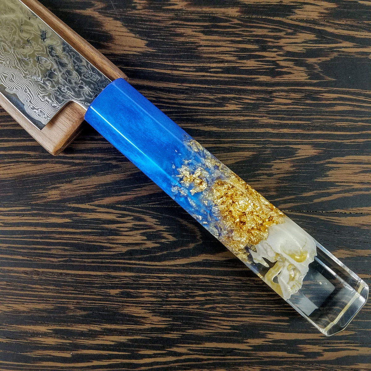 Blue Aureus - 6in (150mm) Damascus Petty Culinary Knife