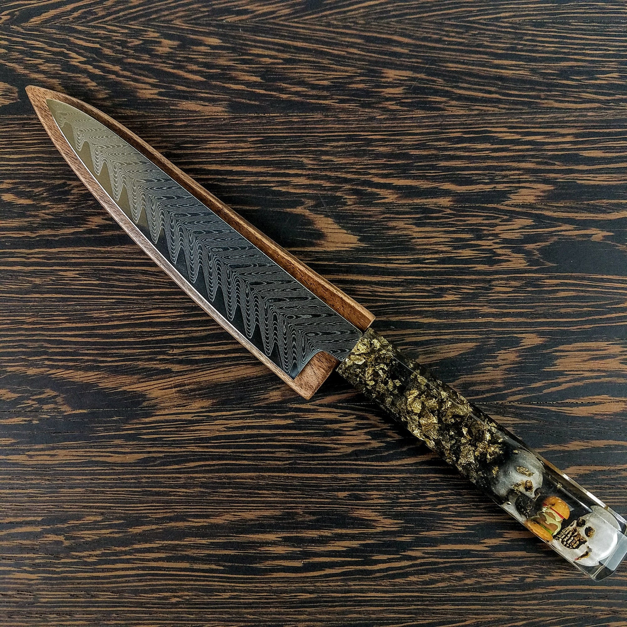 Dirty Double Decker - 6in (150mm) Damascus Petty Culinary Knife