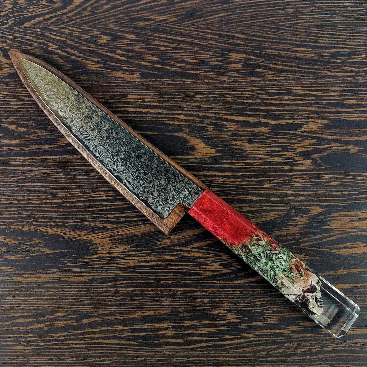 Blood Money - 6in (150mm) Damascus Petty Culinary Knife