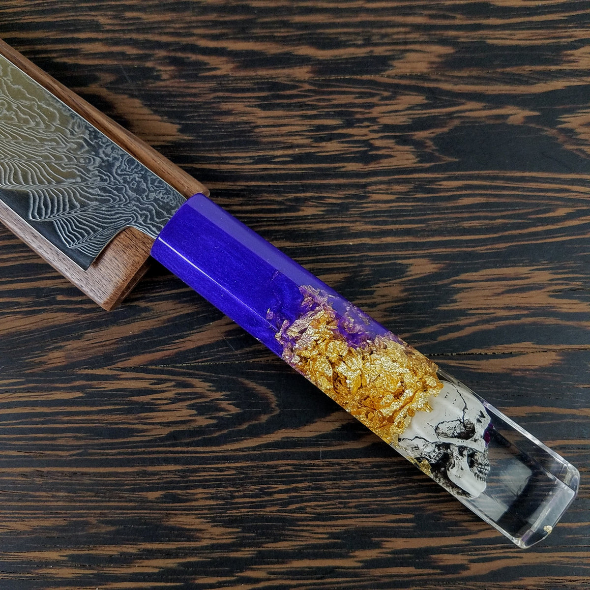 Purple Aureus - 6in (150mm) Damascus Petty Culinary Knife