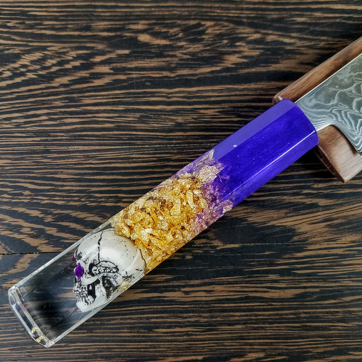 Purple Aureus - 6in (150mm) Damascus Petty Culinary Knife