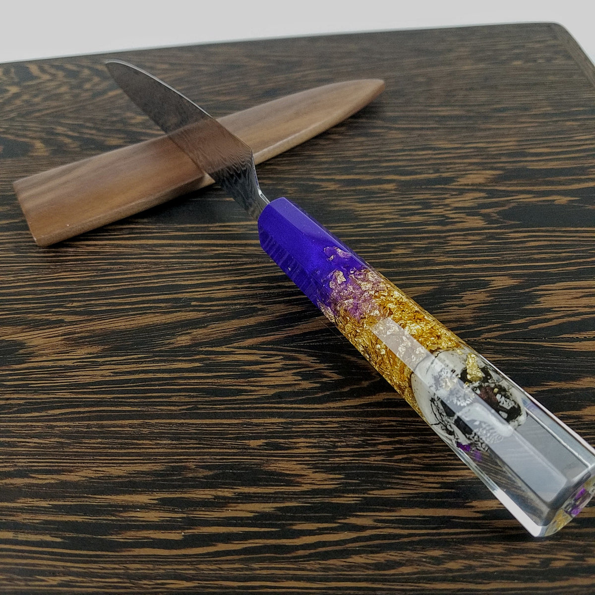 Purple Aureus - 6in (150mm) Damascus Petty Culinary Knife