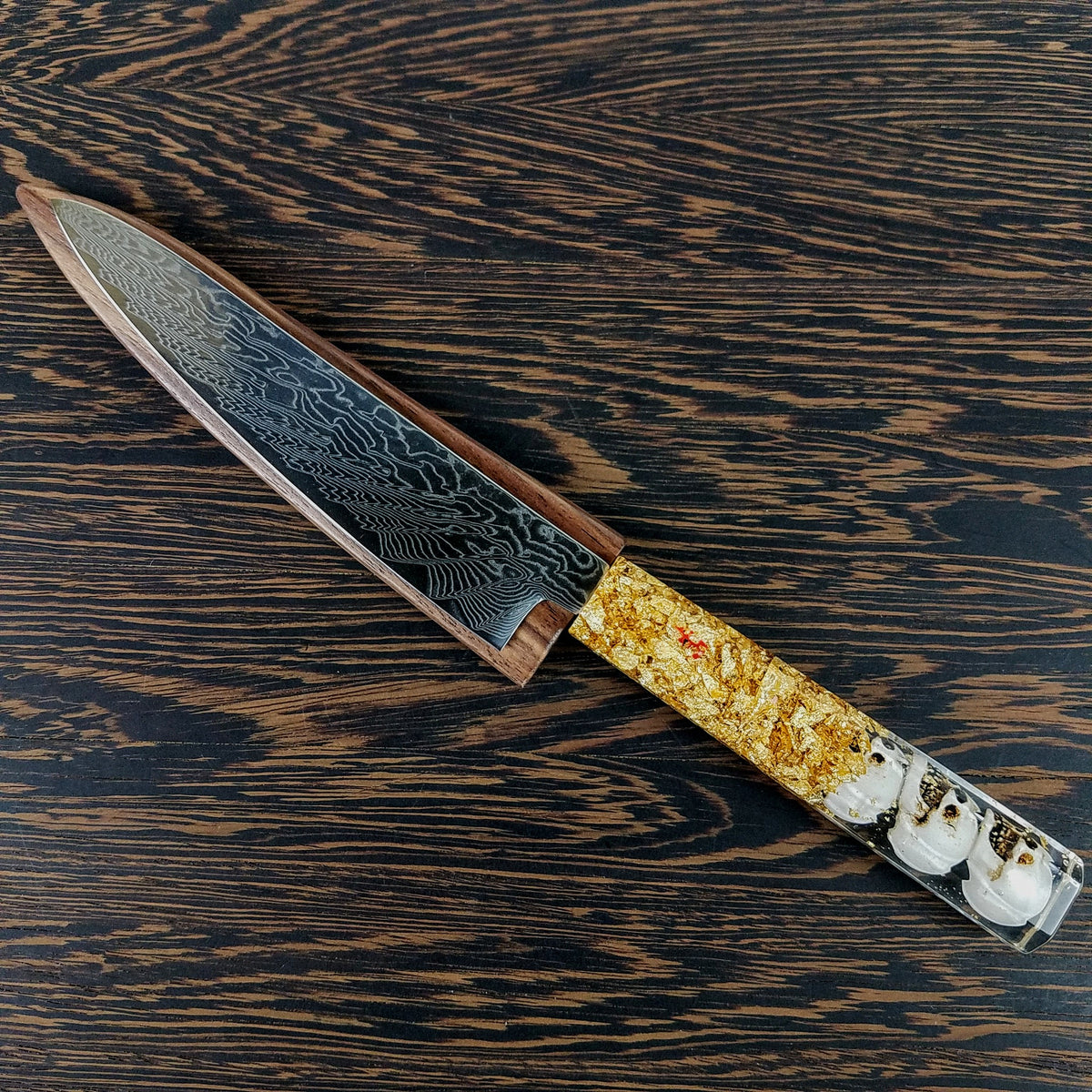 Cannibal Totem - 6in (150mm) Damascus Petty Culinary Knife