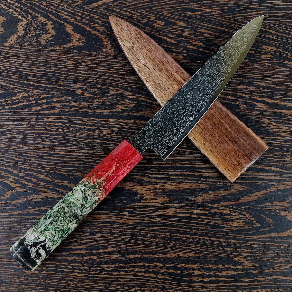 Dirty Money - 6in (150mm) Damascus Petty Culinary Knife