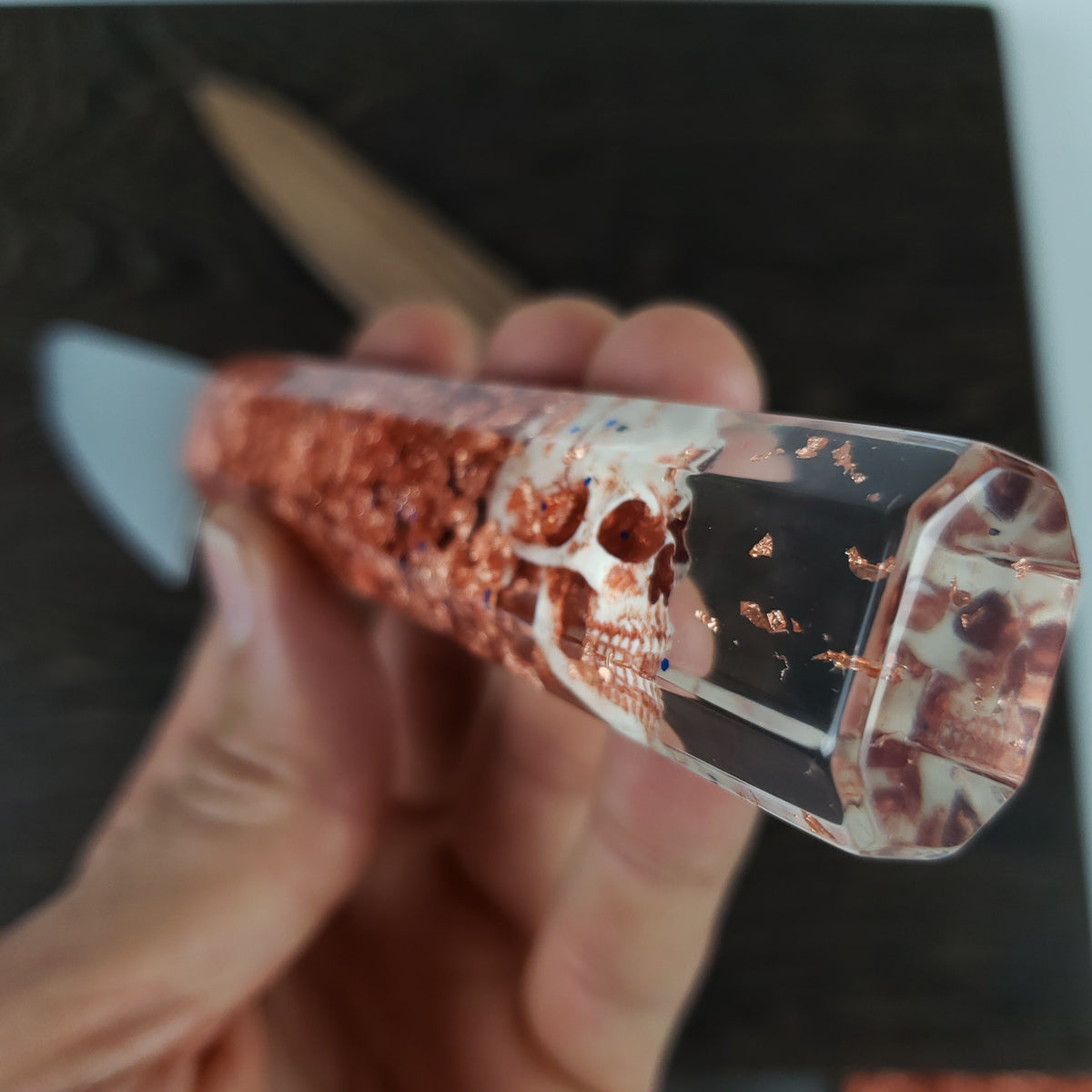Copper Head - 6” (150mm) Petty - Damascus Steel