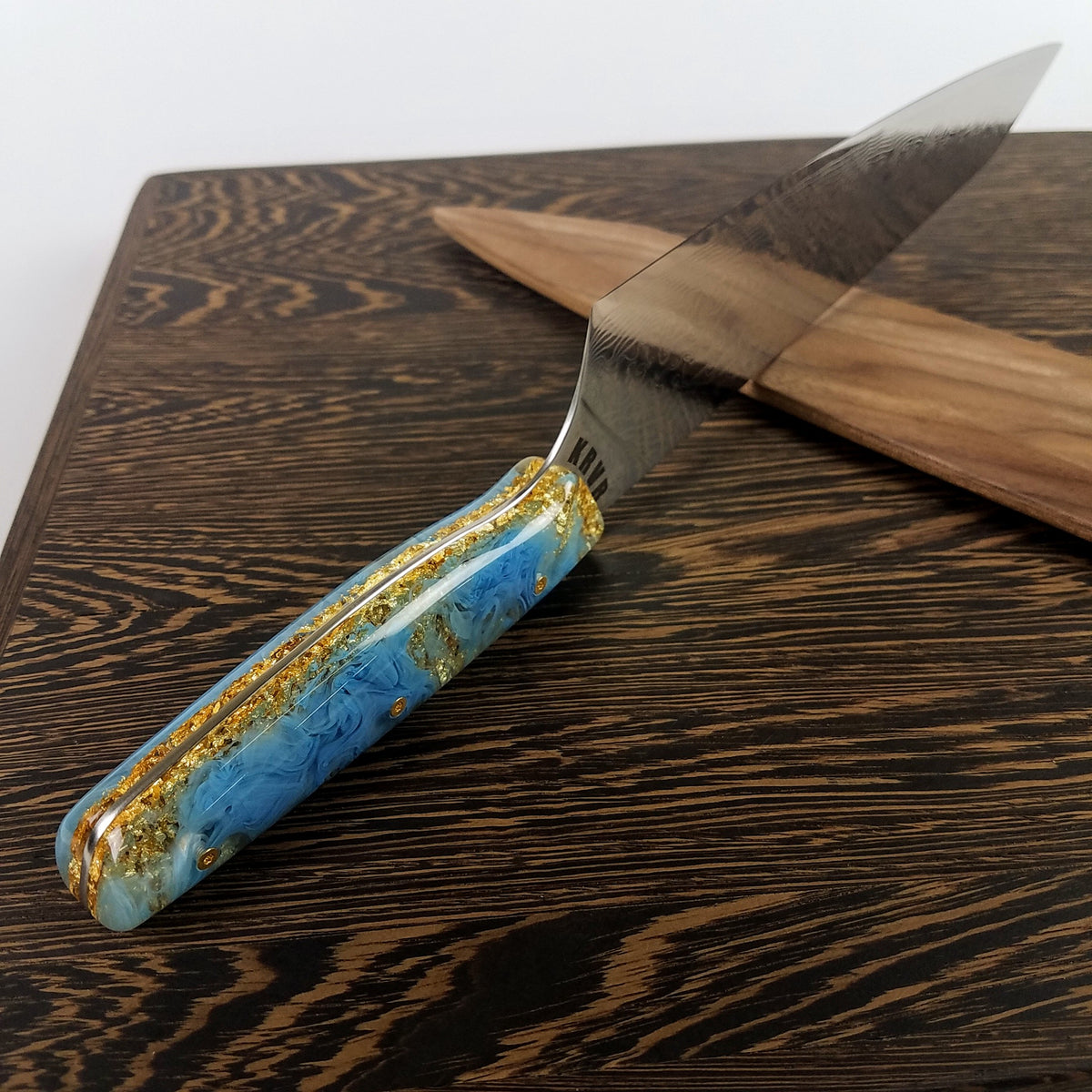 Breakfast at Tiffany&#39;s - 10in (254mm) Damascus Gyuto - Raindrop - Smooth Handle