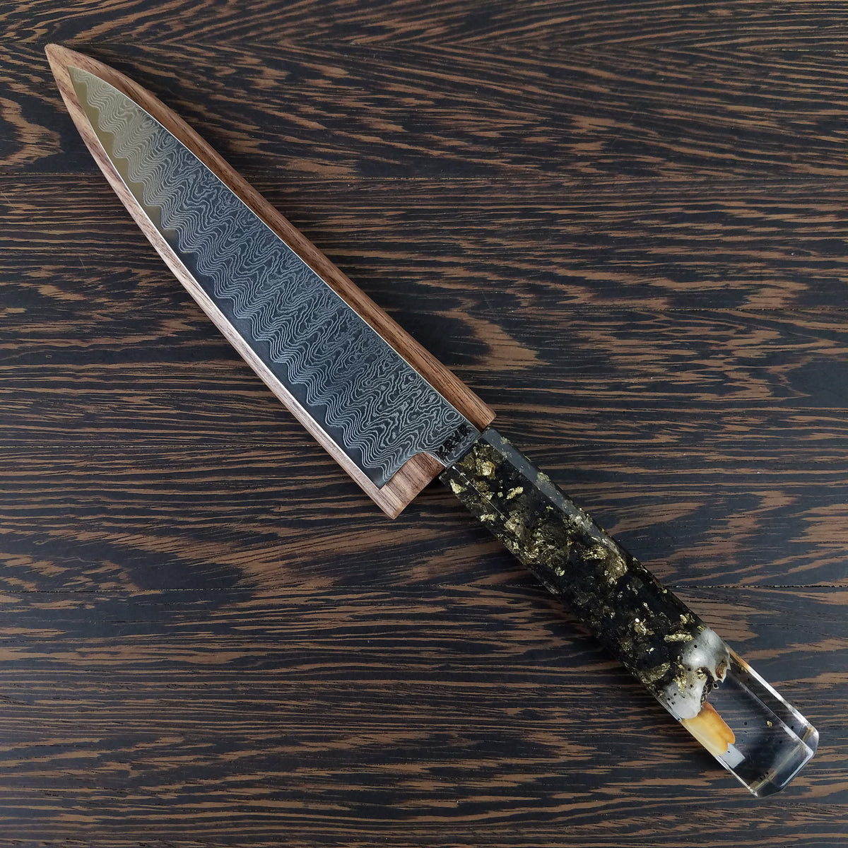 Dirty Dog - 6in (150mm) Damascus Petty Culinary Knife