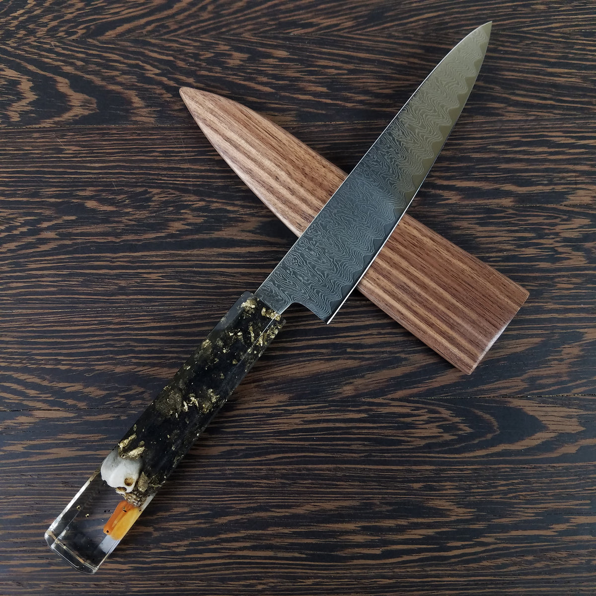Dirty Dog - 6in (150mm) Damascus Petty Culinary Knife