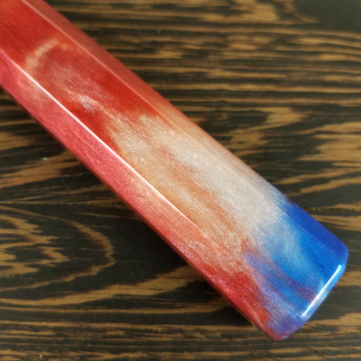 Red, White &amp; Blue - 6in (150mm) Damascus Petty Culinary Knife