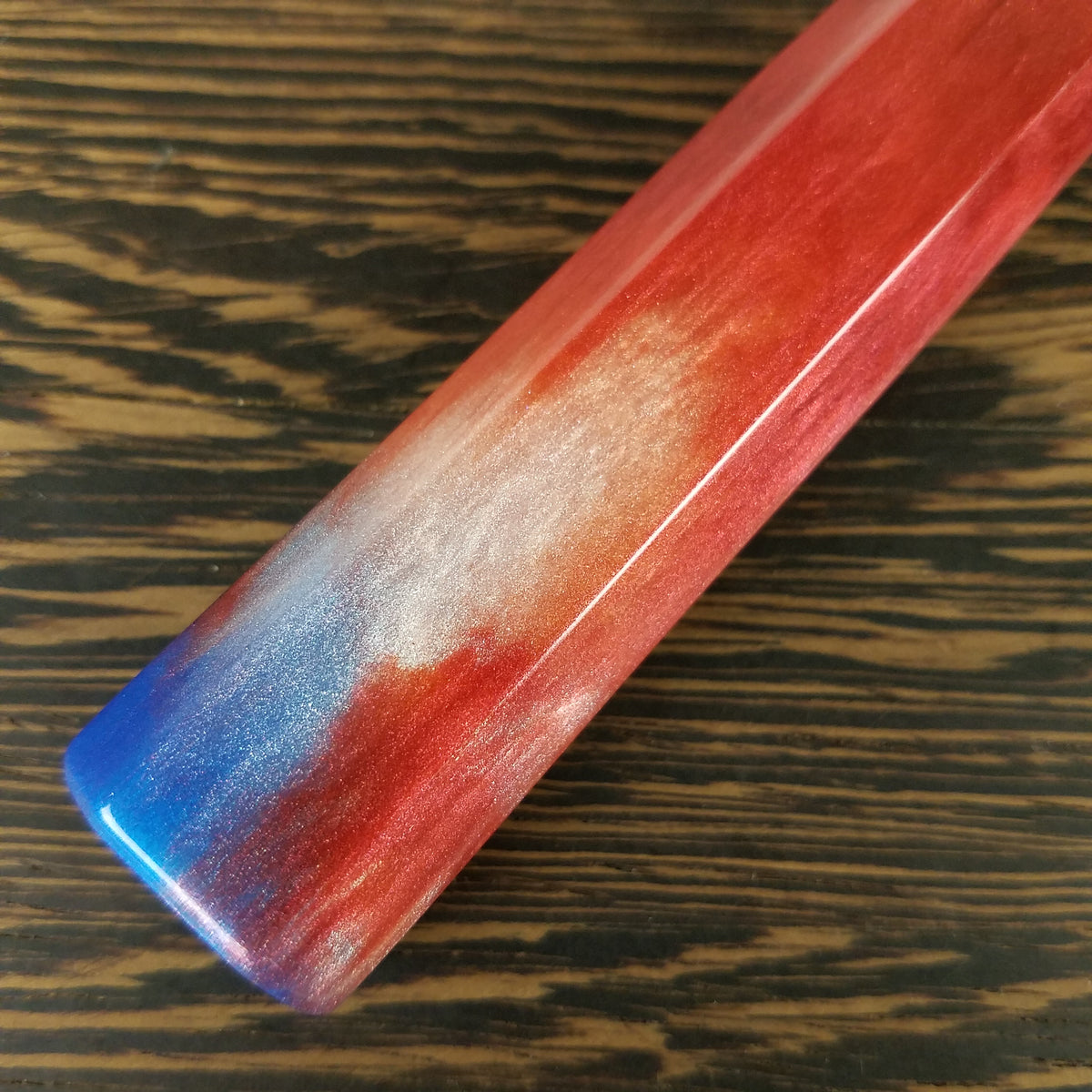 Red, White &amp; Blue - 6in (150mm) Damascus Petty Culinary Knife