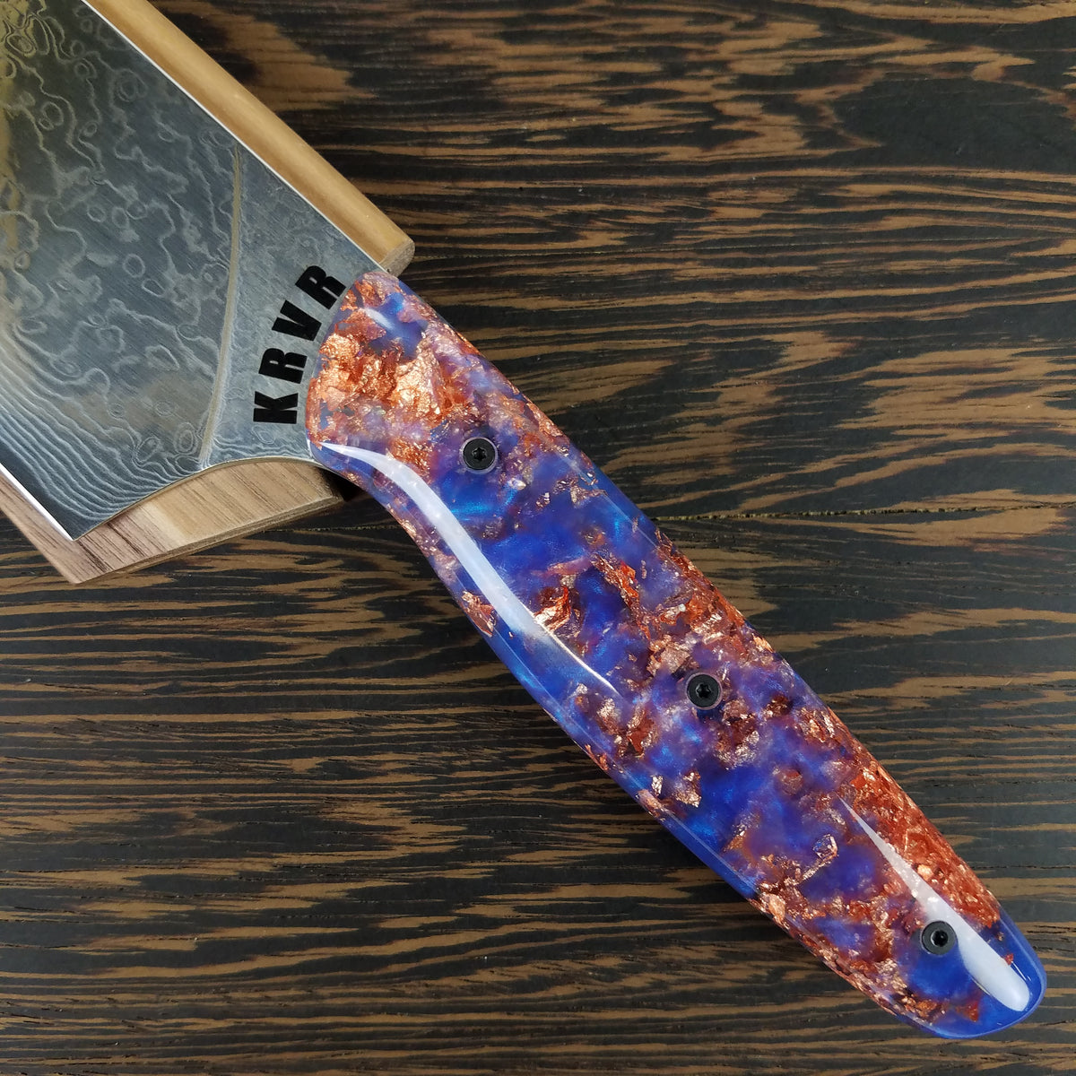 Red Rock - 10in (254mm) Damascus Gyuto - Raindrop - Smooth Handle