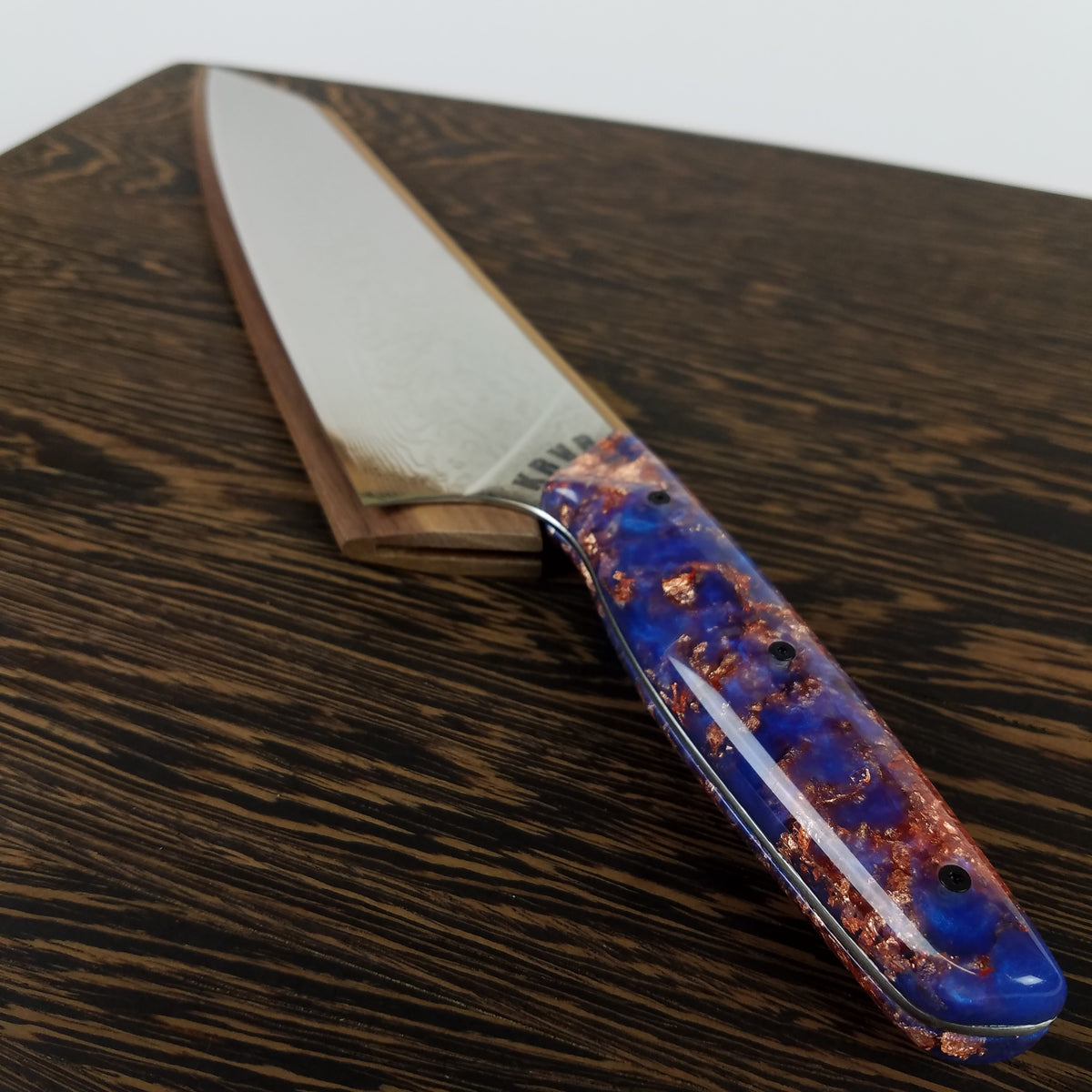 Red Rock - 10in (254mm) Damascus Gyuto - Raindrop - Smooth Handle