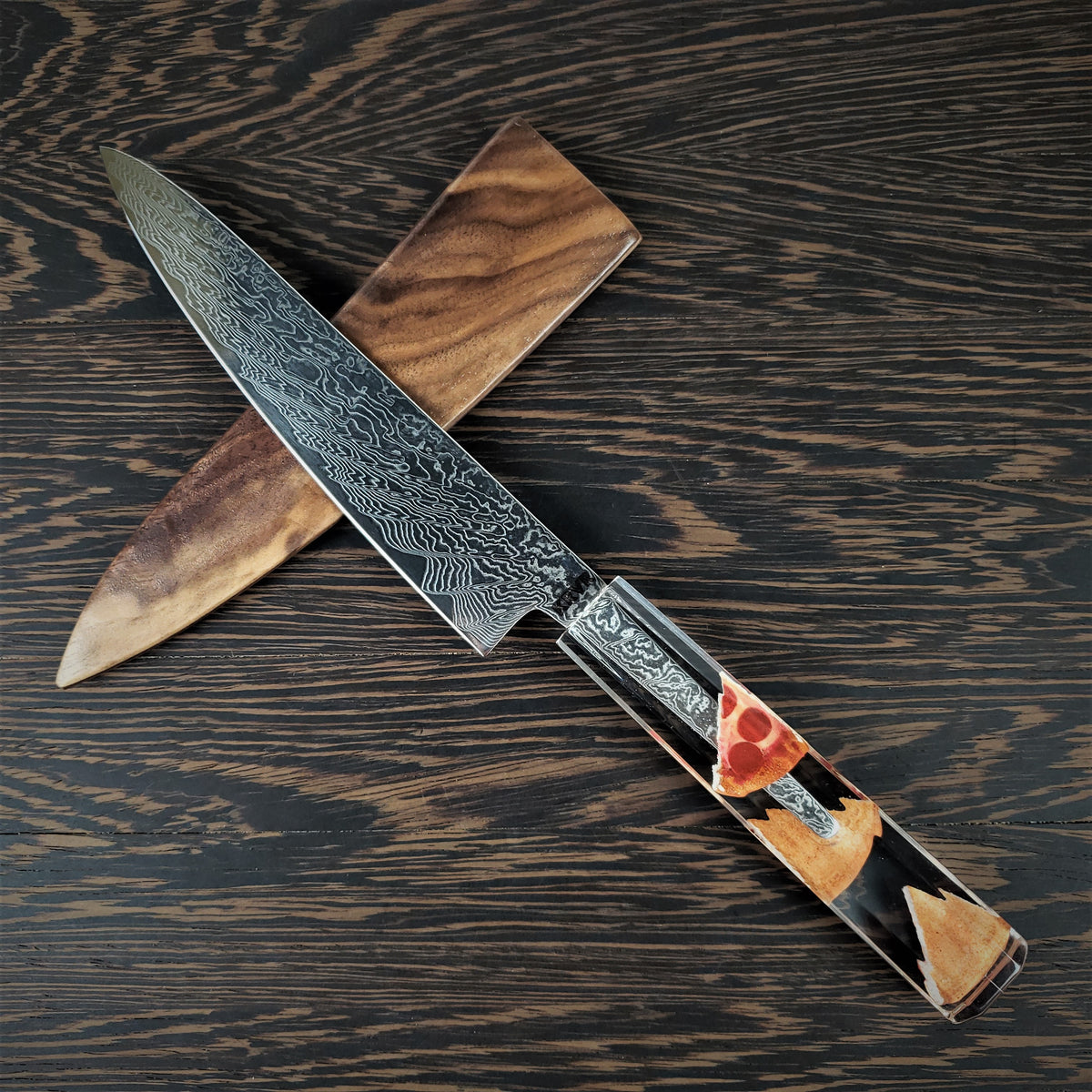 In Crust We Trust - 6in (150mm) Damascus Petty Culinary Knife