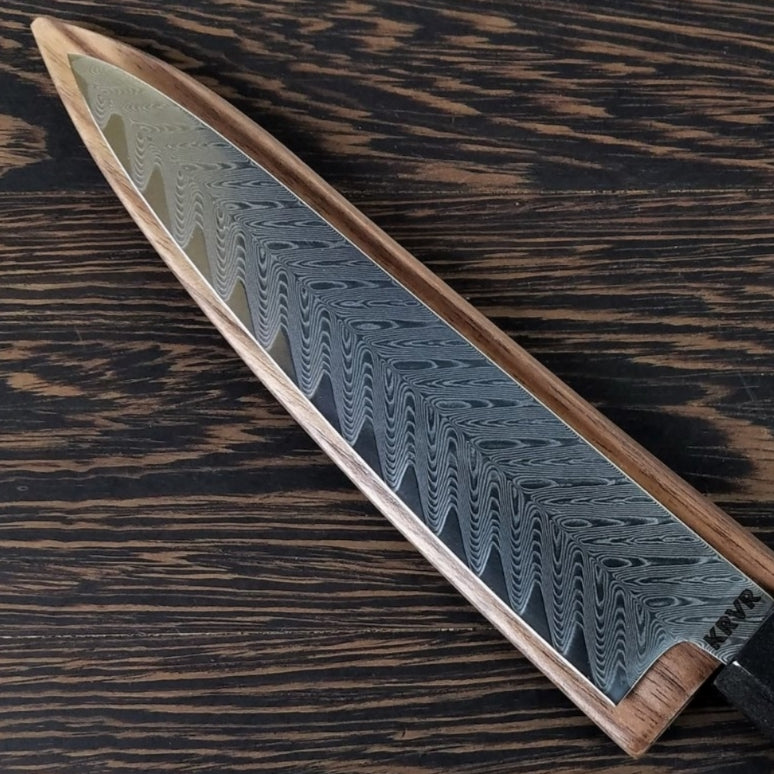 Petty 6in (150mm) Culinary Knife BLADE ONLY - Sawtooth Damascus