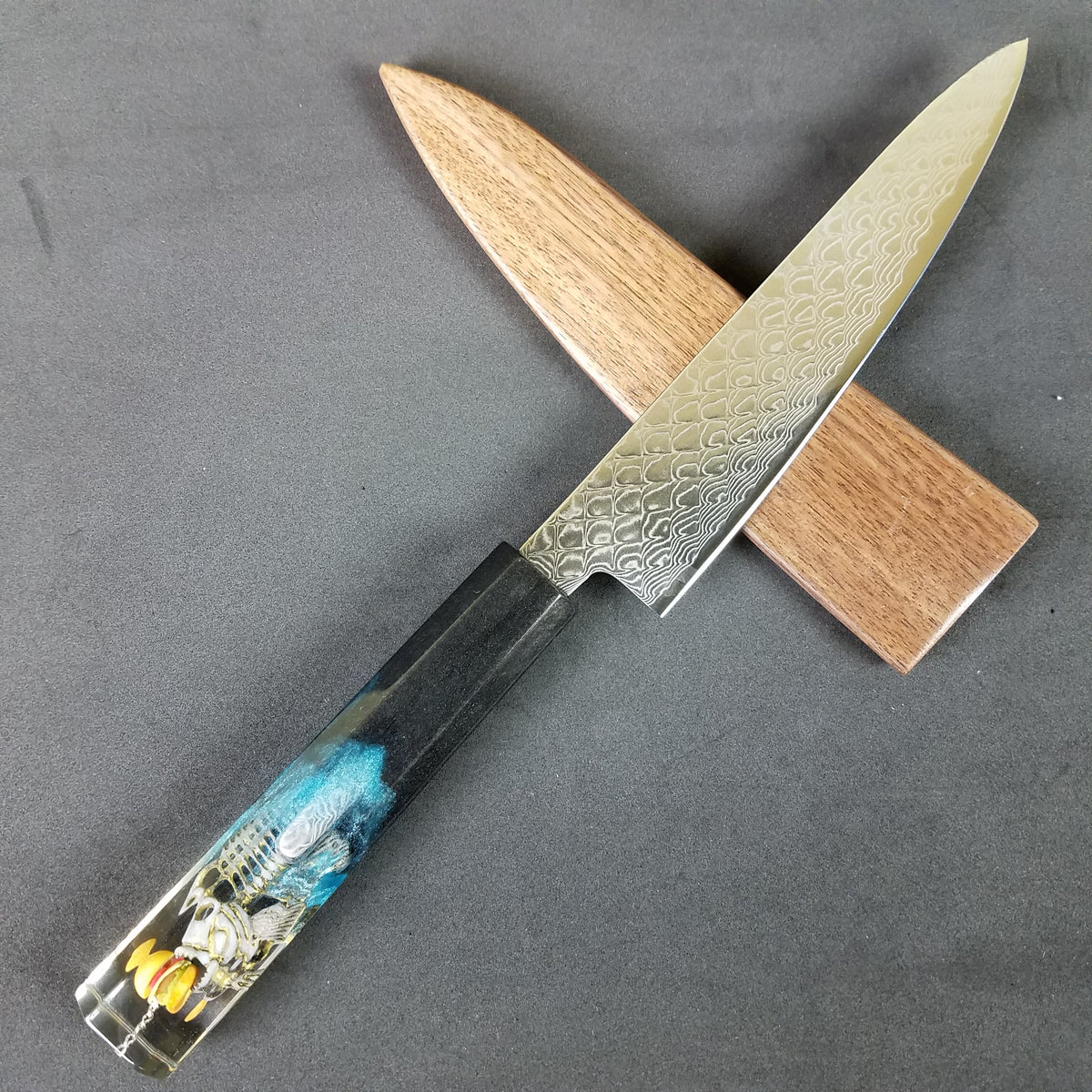 Catch of the Year - 6in (150mm) Damascus Petty Culinary Knife