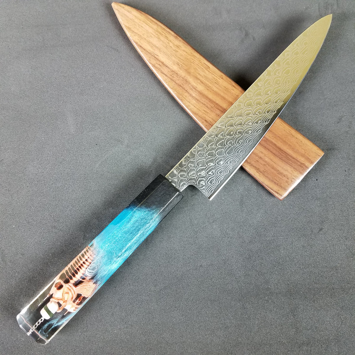 Cannibal Roll - 6in (150mm) Damascus Petty Culinary Knife