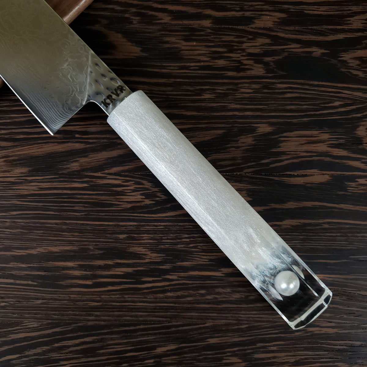 Pearl Frost - 210mm (8.25in) Damascus Gyuto Chef Knife with Pearl