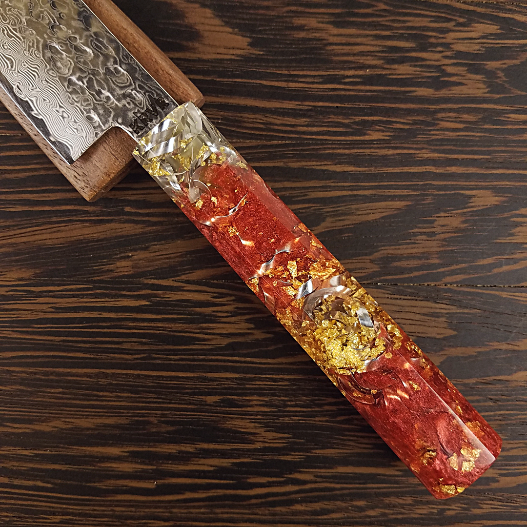 Blood Magic - 6in (150mm) Damascus Petty Culinary Knife