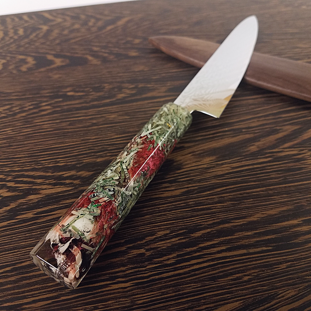 Starburst Nebula - 6in (150mm) Damascus Petty Culinary Knife - Soul Built