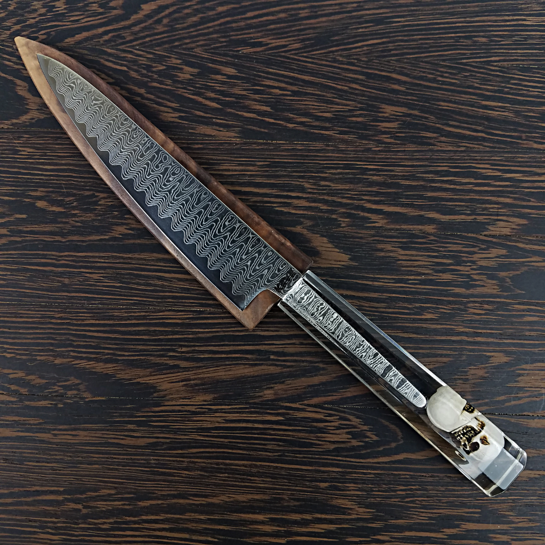 Death Grips - 6in (150mm) Damascus Petty Culinary Knife