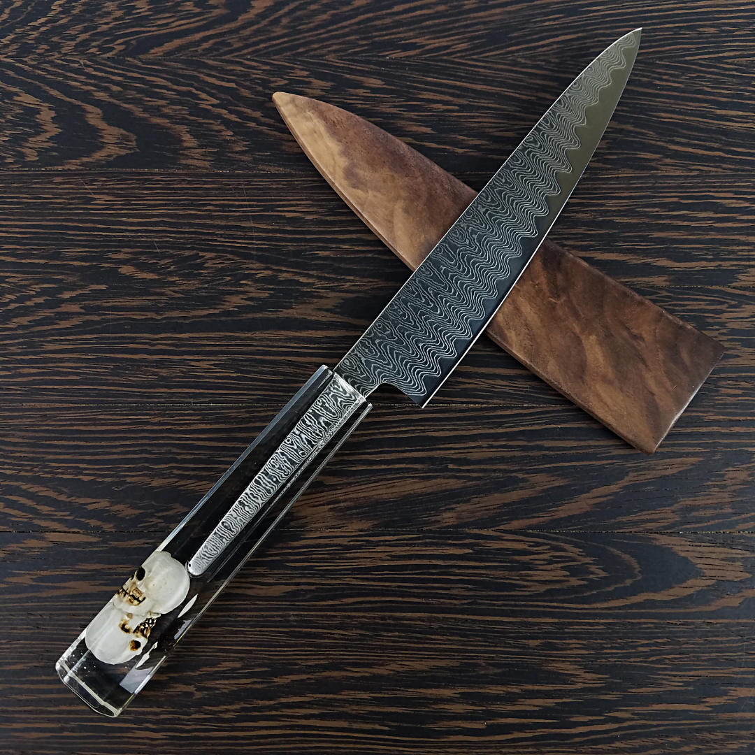 Death Grips - 6in (150mm) Damascus Petty Culinary Knife