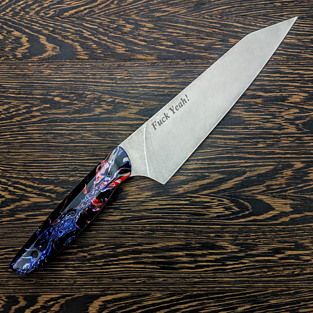 Fuck Yeah! - 8in (203mm) Gyuto Chef Knife S35VN Stainless Steel