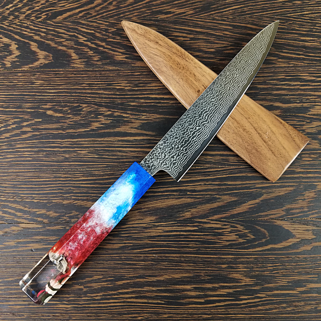 Sushi Buffet - 6in (150mm) Damascus Petty Culinary Knife