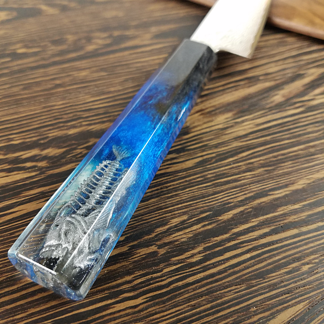Silverfish - 6in (150mm) Damascus Petty Culinary Knife