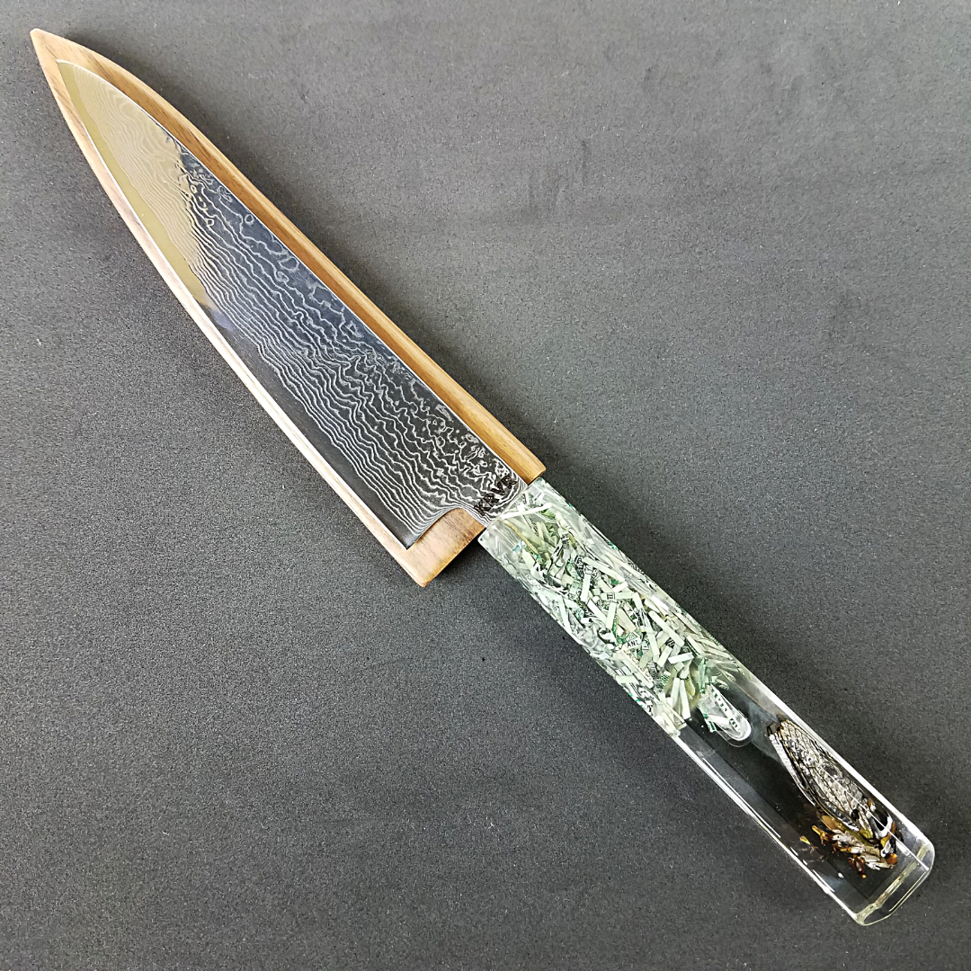 Cicadian Rhythm - 6in (150mm) Damascus Petty Culinary Knife