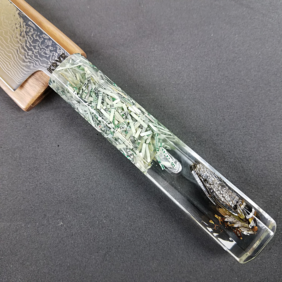 Cicadian Rhythm - 6in (150mm) Damascus Petty Culinary Knife