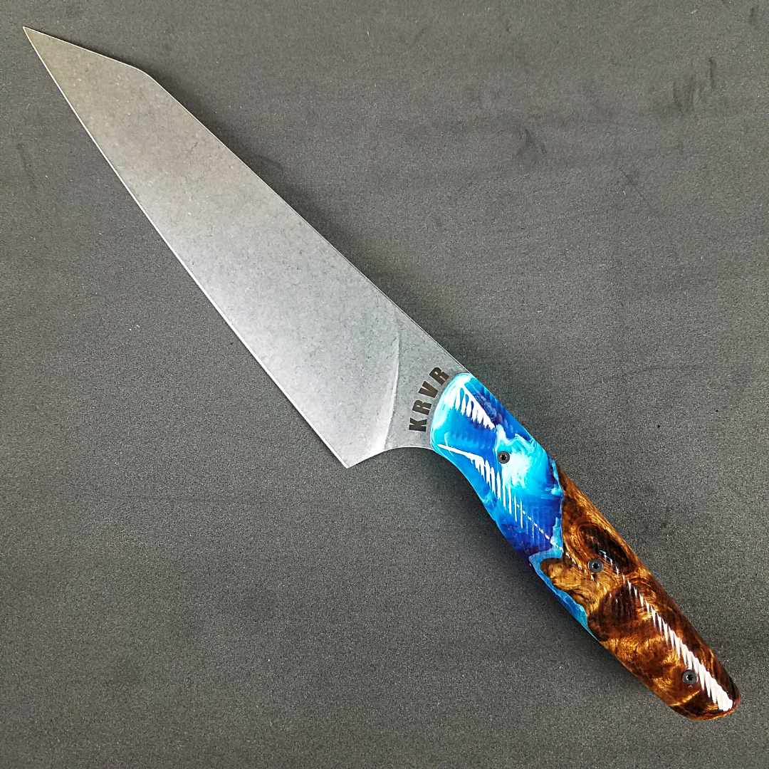 Beach Burl - 8in (203mm) Gyuto Chef Knife S35VN Stainless Steel