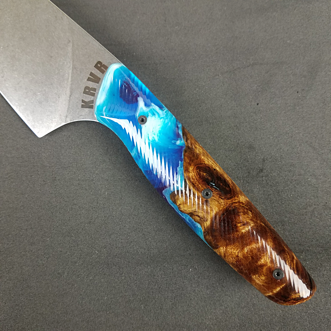 Beach Burl - 8in (203mm) Gyuto Chef Knife S35VN Stainless Steel