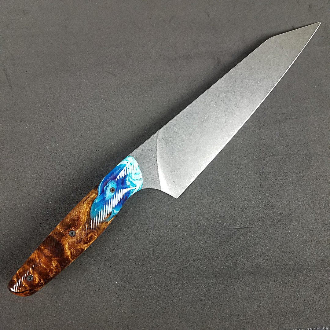 Beach Burl - 8in (203mm) Gyuto Chef Knife S35VN Stainless Steel