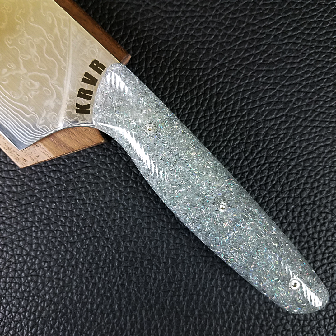 Pretty Fierce - 10in (254mm) Damascus Gyuto - Raindrop - Wavy Handle