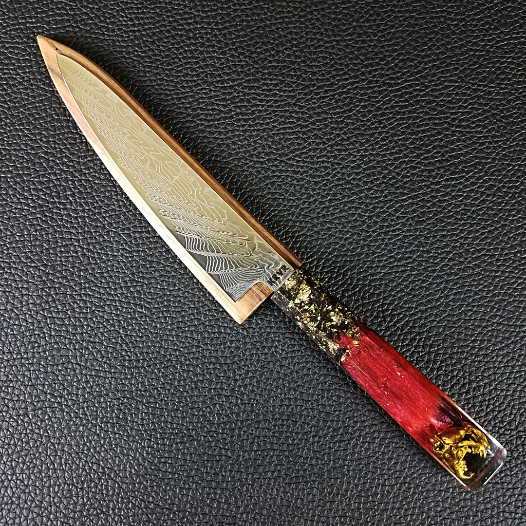 Thundercat Gold - 6in (150mm) Damascus Petty Culinary Knife