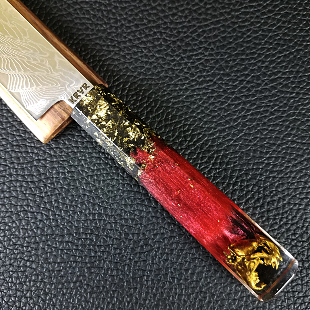 Thundercat Gold - 6in (150mm) Damascus Petty Culinary Knife