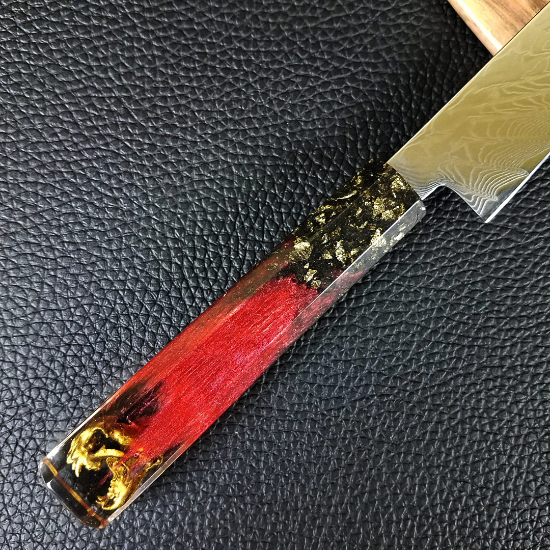 Thundercat Gold - 6in (150mm) Damascus Petty Culinary Knife