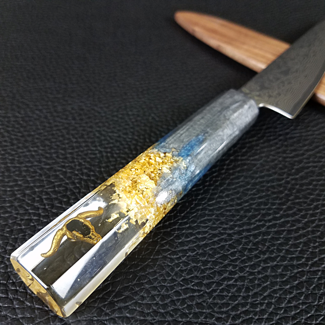 Golden Corral - 6in (150mm) Damascus Petty Culinary Knife